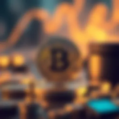 Cryptocurrency Innovation Concept Conceptual representation of cryptocurrency innovation