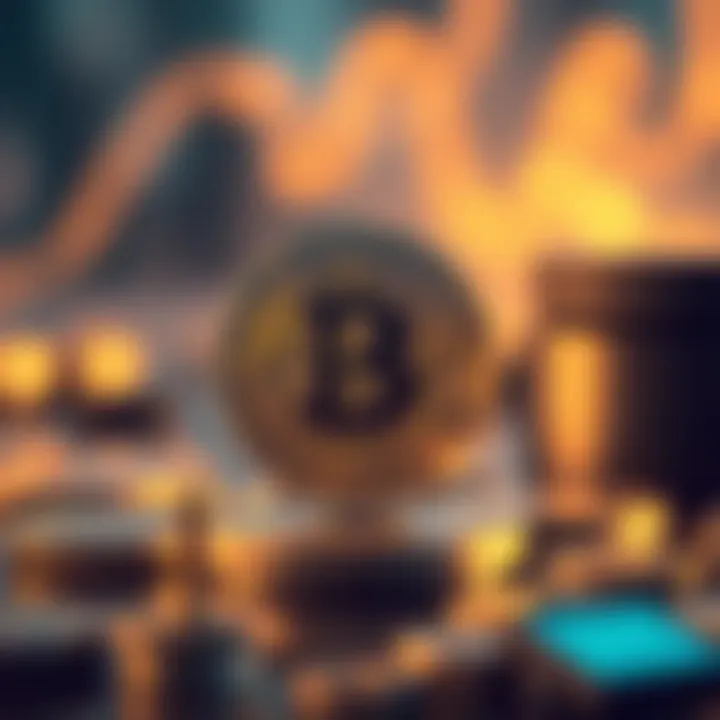 Cryptocurrency Innovation Concept Conceptual representation of cryptocurrency innovation