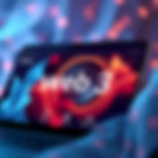 Decentralized Web 3 Browser Interface Visual representation of Web 3 browser interface showcasing decentralized features