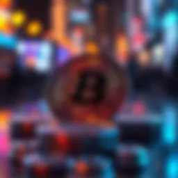 Abstract representation of cryptocurrency dynamics