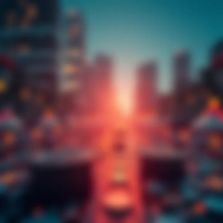 An illustration depicting blockchain technology