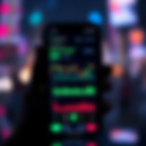 TradingView Mobile Interface Overview Showcasing TradingView Mobile Interface with Charts