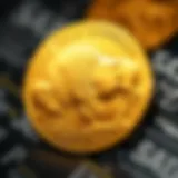 Close-up of the 2021 Gold Buffalo Tribute Coin showcasing its intricate details.