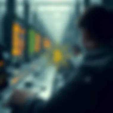 Diagram showing the evolution of cryptocurrency trading