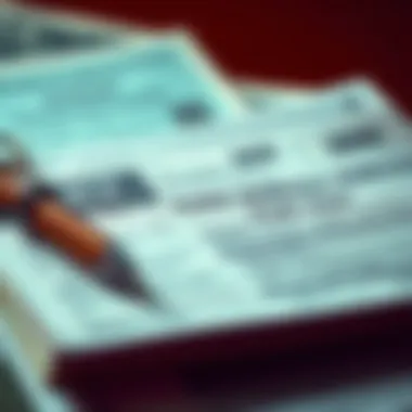 A close-up of various accepted documents for address verification