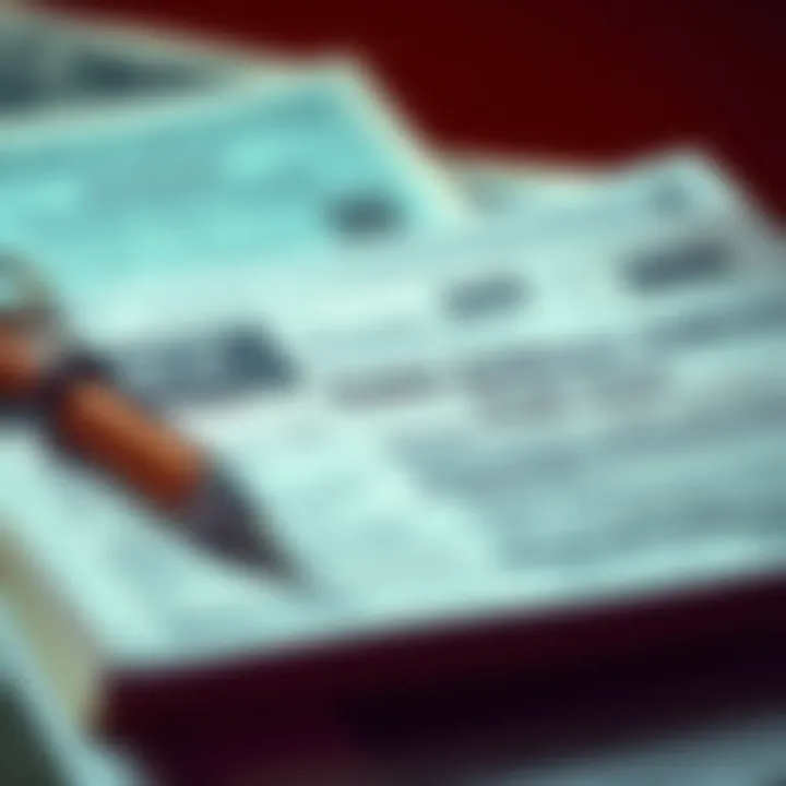 A close-up of various accepted documents for address verification