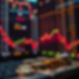Conceptual representation of investing in crypto stocks