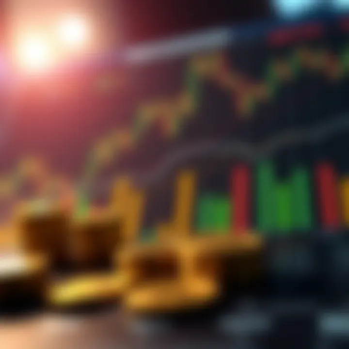 Chart of key performance indicators for digital assets