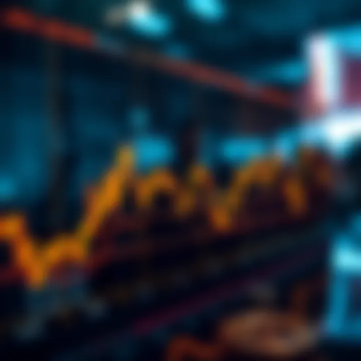 Graph depicting cryptocurrency market trends
