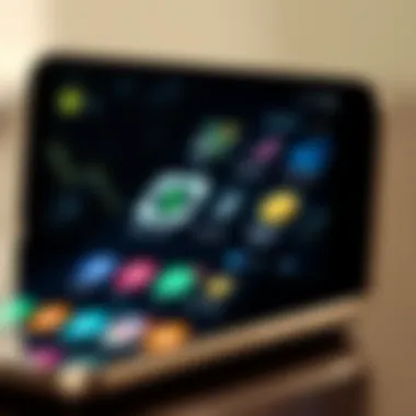 Overview of Leading Cryptocurrency Applications Overview of top cryptocurrency apps on a smartphone screen