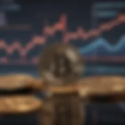 Graph illustrating cryptocurrency market trends