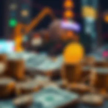 Impact of Exchange Rates on Trade and Investment Illustration showing the impact of exchange rates on trade and investment