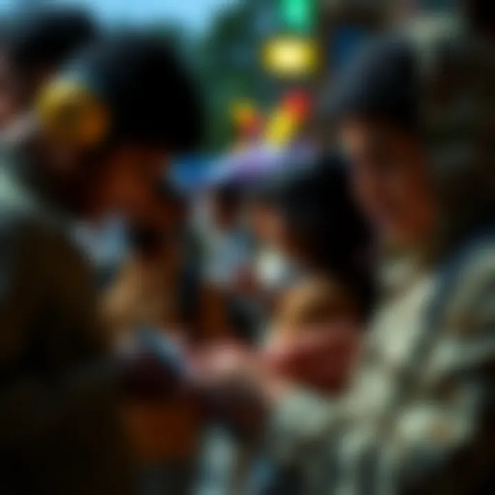 Venezuelan citizens engaging with digital wallets on mobile devices