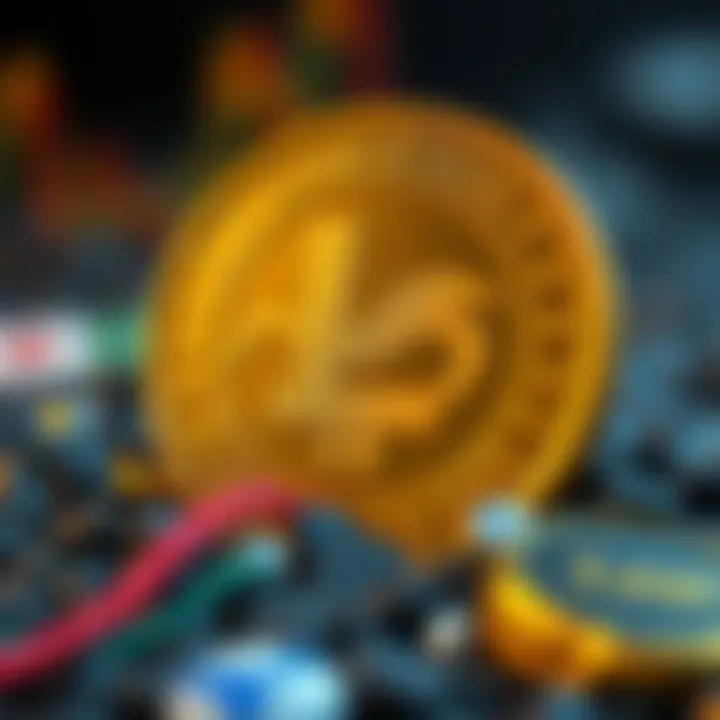 Illustration of cryptocurrency market factors impacting Leash Coin's value