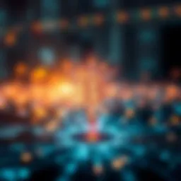 A conceptual representation of the interplay between human thought and decentralized technology.