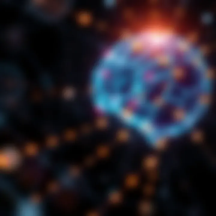 An abstract depiction of trust and transparency in blockchain systems.
