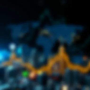 MoonPay's Global Financial Market Impact A global map illustrating the impact of MoonPay on financial markets around the world.