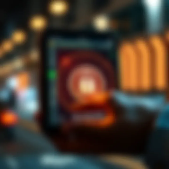 Enhancing User Security in Digital Wallets A secure digital wallet showcasing enhanced security features and user interaction.