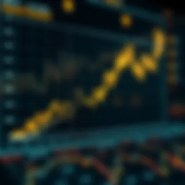 A graph showing cryptocurrency market trends over time, highlighting volatility and growth.