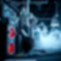 Helium mining equipment setup