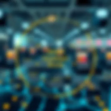 Diagram showing technological aspects of smart contract stocks