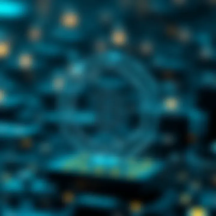 An abstract depiction of blockchain technology