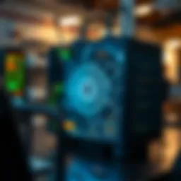 Nebra Helium Miner in action with network visualization