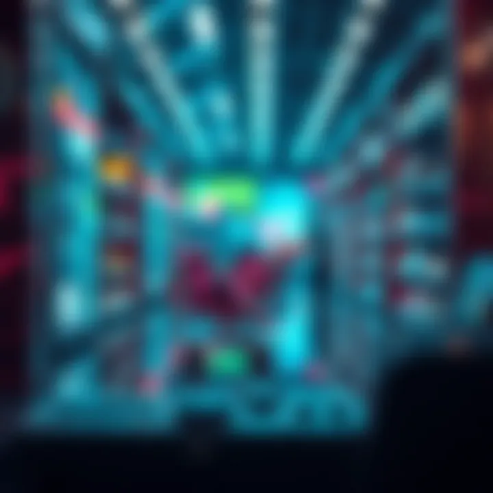 The Future of Digital Assets in Commerce Futuristic concept of digital assets in online commerce