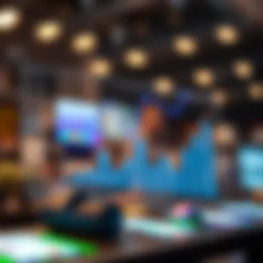 Market Trends in NFTs Graph illustrating market trends for NFTs and e-commerce