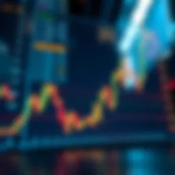 Graph showing stock price trends