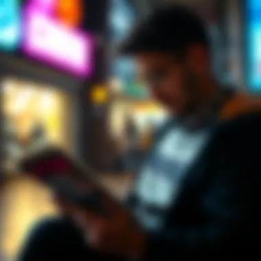 Engaging with In-Depth Cryptocurrency Literature A person reading a cryptocurrency publication