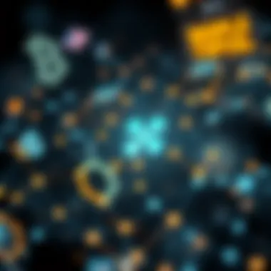 Strategic collaboration illustration with interconnected networks