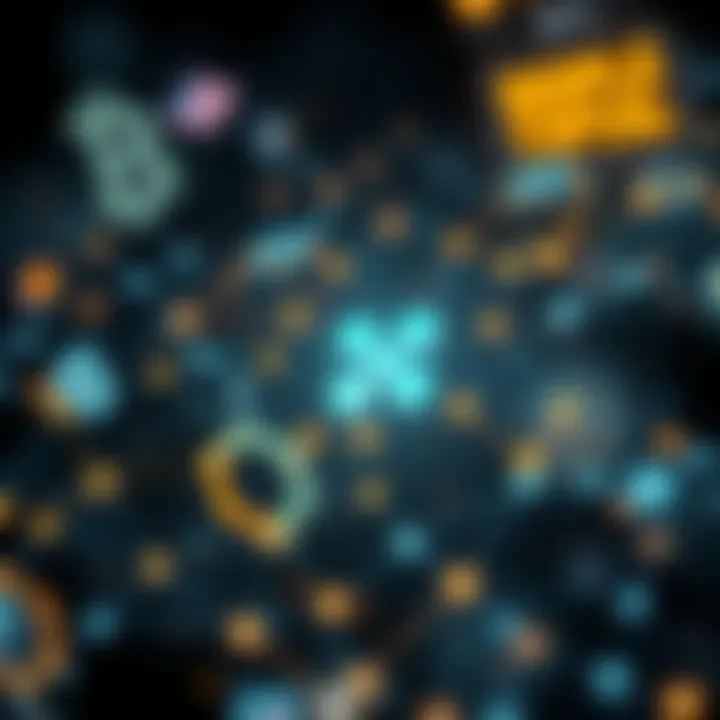 Strategic collaboration illustration with interconnected networks