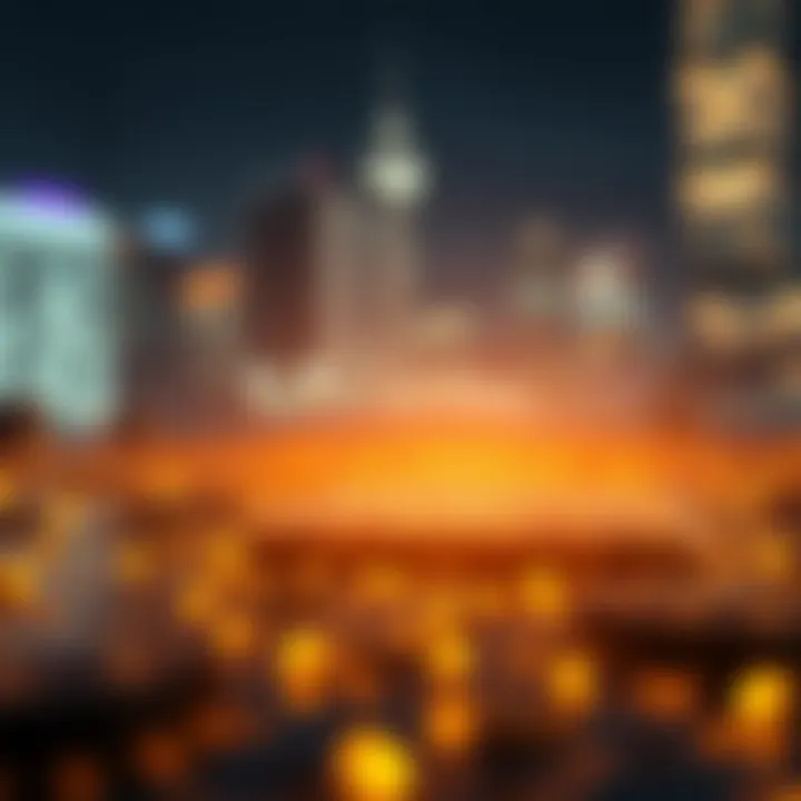 Illustration showcasing blockchain application development