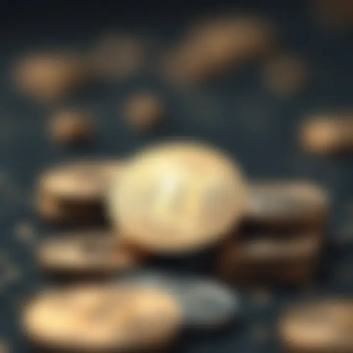 Artistic depiction of non-fungible tokens