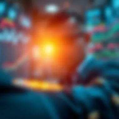 An abstract illustration of investor behavior in cryptocurrency