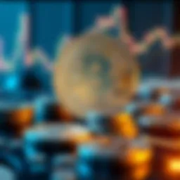 Conceptual representation of cryptocurrency taxation