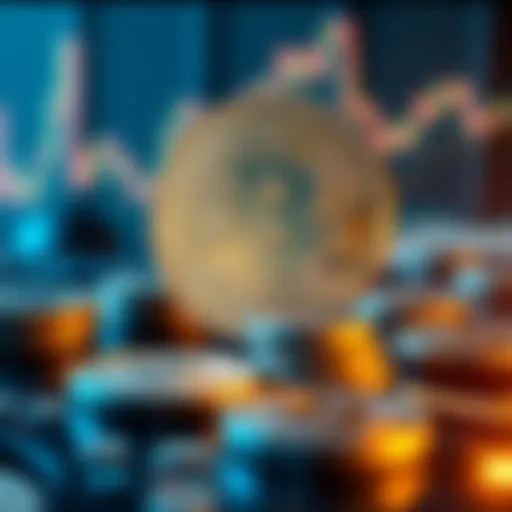 Conceptual representation of cryptocurrency taxation