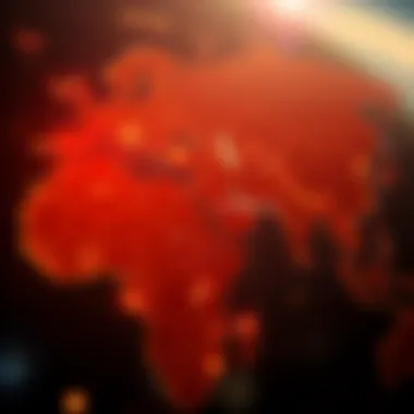 Global map highlighting oil-exporting countries