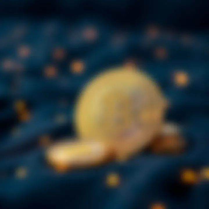 Emergence of Cryptocurrency Against the Petro Dollar An artistic visualization of cryptocurrency emerging alongside the petro dollar