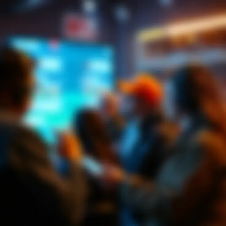 Revolutionizing Fan Experience with NFTs Fans engaging with NFTs in a digital environment