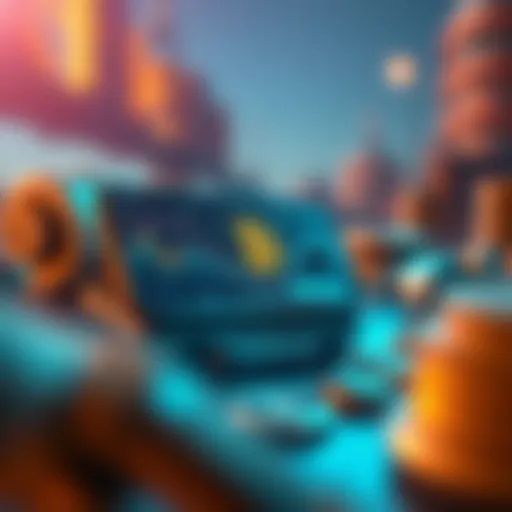 Illustration of a versatile crypto wallet interface