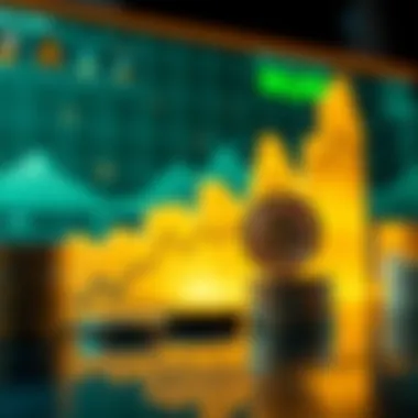 Graph depicting the rise in cryptocurrency prices