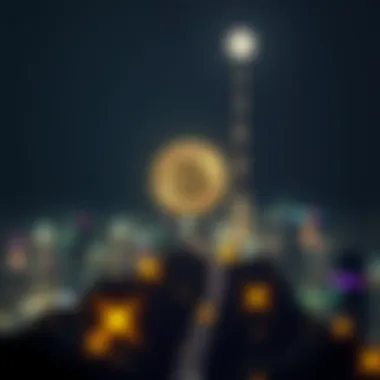 A visual metaphor for cryptocurrency soaring high