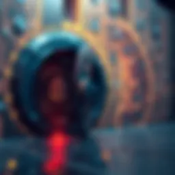 A conceptual diagram illustrating the architecture of a token vault.