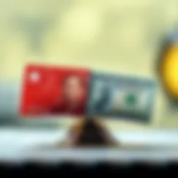 Illustration of CNY and USD banknotes in balance