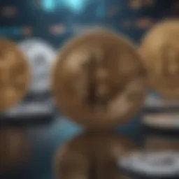 Visual representation of affiliate marketing dynamics within cryptocurrency