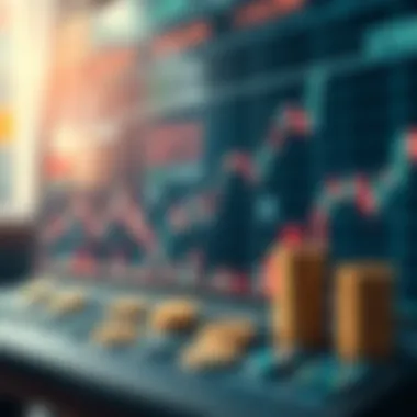 Graph illustrating arbitrage trading strategies and market fluctuations