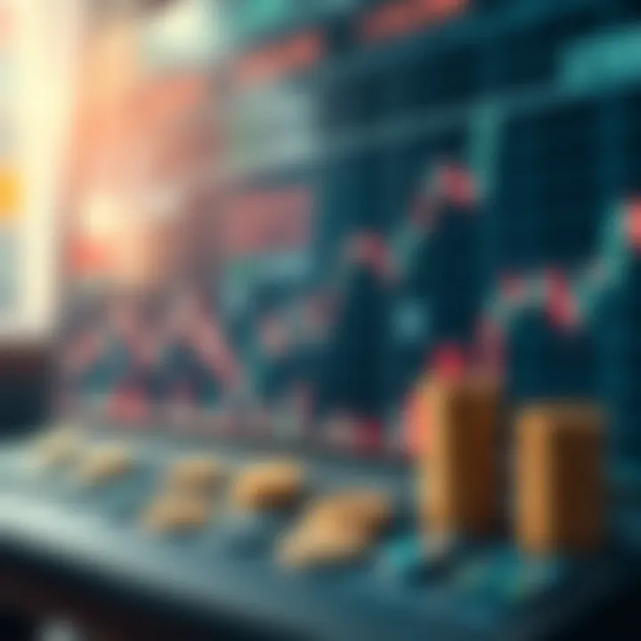 Graph illustrating arbitrage trading strategies and market fluctuations