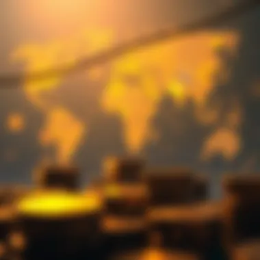 Global Impact of Blockchain Currencies on Finance An insightful graphic showing the global impact of blockchain currencies on finance